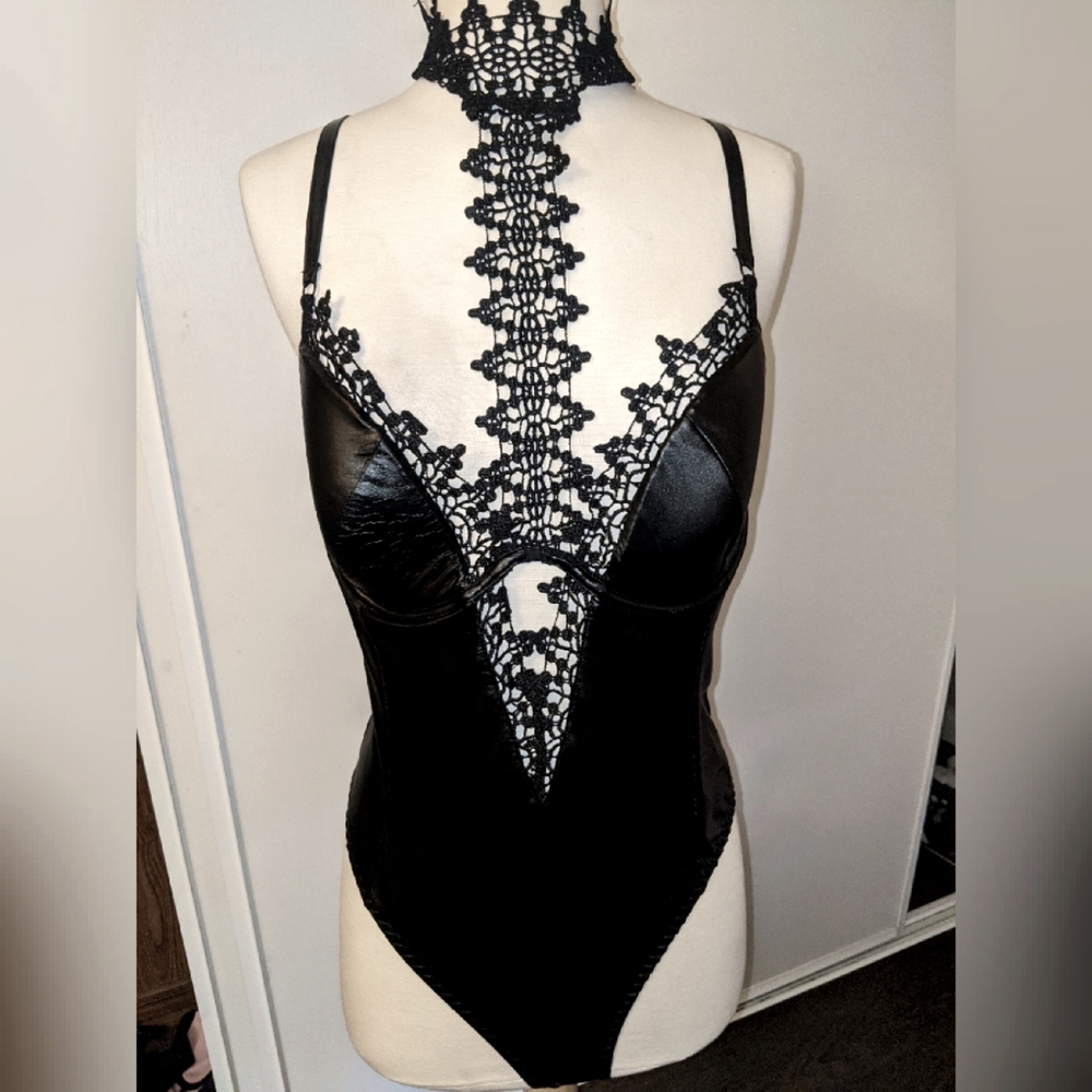 Sexy black bodysuit